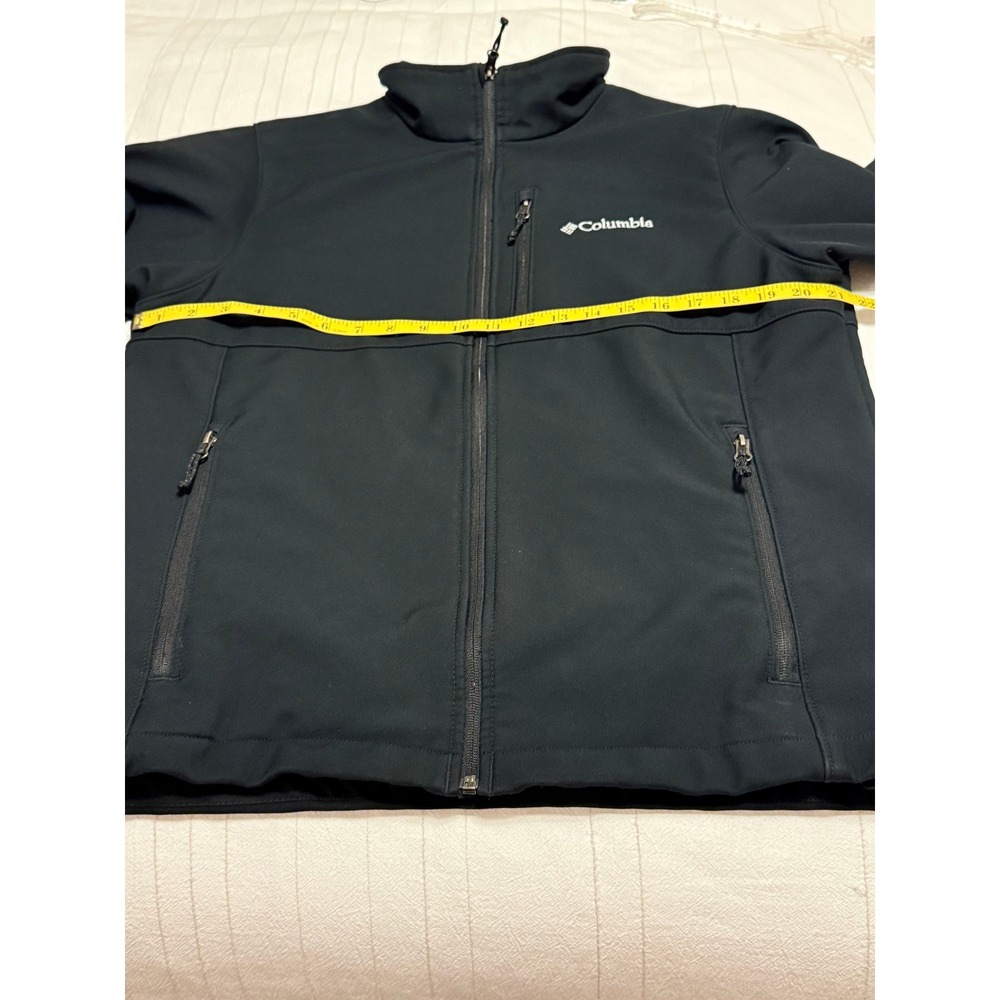 Columbia Ascender Softshell Jacket Mens Black Full Zip Water Resistant Sz M - Picture 6 of 8